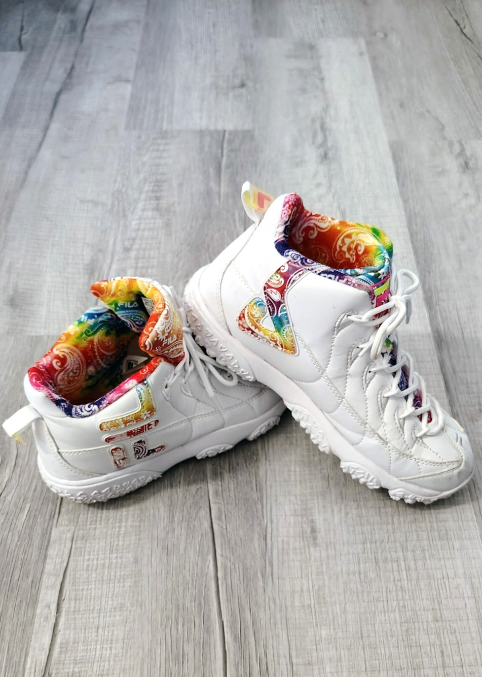 Fila High-top Sneakers Tie-dye Color Size 9.5 Women's
